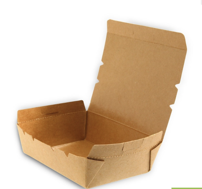 #2 Kraft Paper Lunch Box (140x85x45mm) 50pcs [Box of 4]